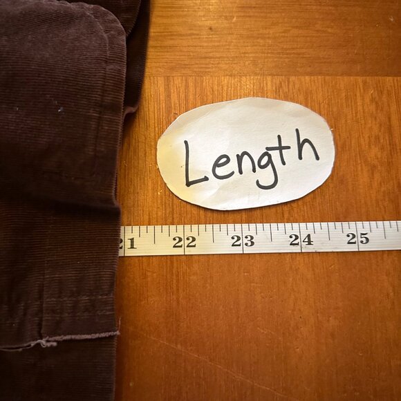 FANG Brown Corduroy Blazer Jacket XL Y2K Paisley Cotton Lining & Button Front - Picture 4 of 5